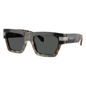 New A1224Z New VERSACE Havana Rectangle VE4464 5456/87 Sunglasses Women Women